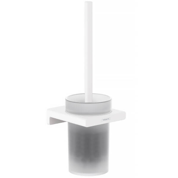 Щітка для унітазу Hansgrohe AddStoris 41752700 з тримачем, білий матовий, фото 1