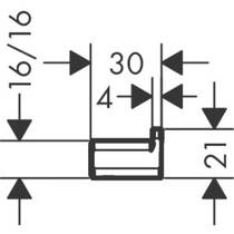 Крючок Hansgrohe AddStoris 41742700 одинарный белый матовый, фото №2