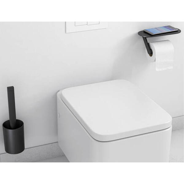 Набір аксесуарів 2в1 Hansgrohe WallStoris 27969670 чорний матовий, фото 2
