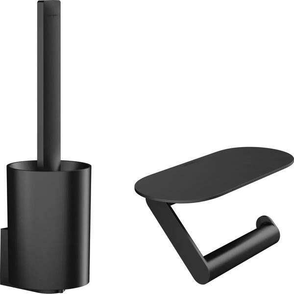Набір аксесуарів 2в1 Hansgrohe WallStoris 27969670 чорний матовий, фото 1