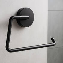 Тримач для туалетного паперу Emco Round 4300 133 00 чорний матовий, фото №1