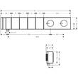Смеситель скрытого монтажа для душа Axor Edge 46720330 с термостатом, с душевым набором, черный полированный хром, фото 2