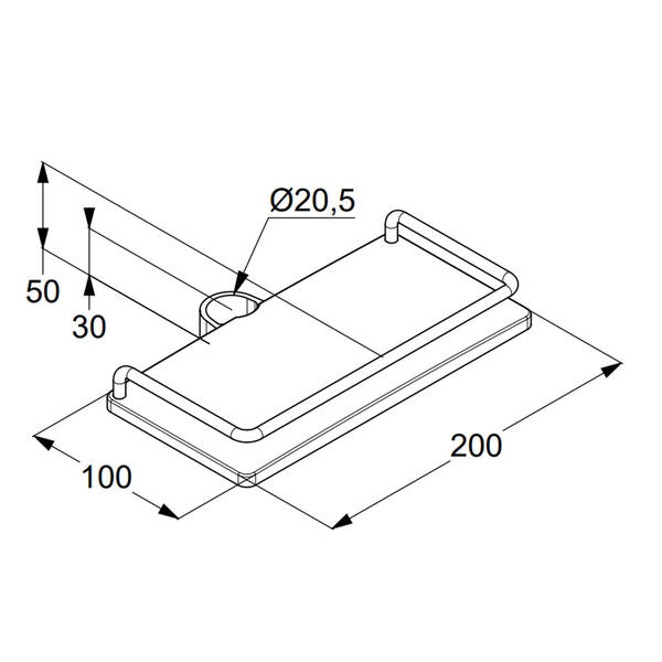 Полоца Kludi 6410110-00 для душевой системы Cockpit Explorer 80050 05-00, фото 2