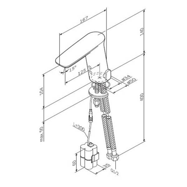 Смеситель для раковины АМ.РМ Inspire V2.0 F90E02122 сенсорный, фото 6