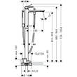 Смеситель для ванны Hansgrohe Metropol 32532700 напольный, белый матовый, фото 2