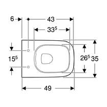 Унітаз підвісний Geberit Smyle Square 500.379.01.1 безобідковий, фото №2