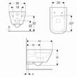 Унітаз підвісний Geberit Smyle Square 500.208.01.1 безобідковий, фото 2