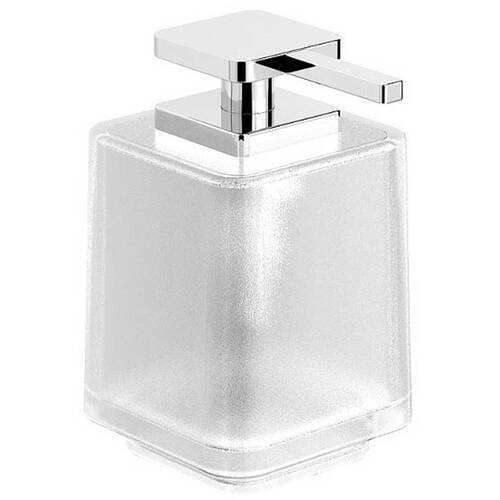 Дозатор для жидкого мыла Langberger Elegance 2132021A-01-00 хром/белый, фото 1