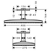 Верхний душ Axor ShowerSolutions 35277000 хром, фото №2
