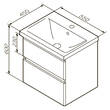 Тумба з раковиною AM.PM X-Joy M85 - FHX0552 - WC0552WG38 підвісна, 55 см, білий глянець, фото 7