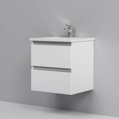 Тумба з раковиною AM.PM X-Joy M85 - FHX0552 - WC0552WG38 підвісна, 55 см, білий глянець, фото 2