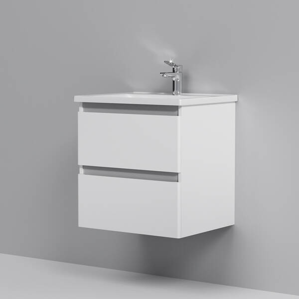 Тумба з раковиною AM.PM X-Joy M85 - FHX0552 - WC0552WG38 підвісна, 55 см, білий глянець, фото 2