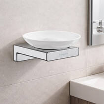 Мильниця Hansgrohe AddStoris 41746000 з тримачем, хром, фото №1