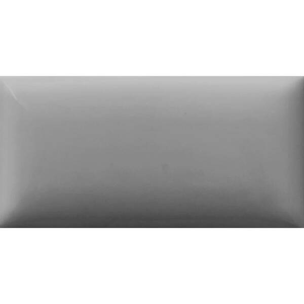 Плитка Ege Seramik Pillow Dark Grey 7,5x15 см, фото 1