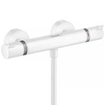 Змішувач для душу Hansgrohe Ecostat Comfort 13116700 з термостатом, білий матовий, фото №1