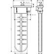 Тримач ручного душу на край ванни Hansgrohe sBox 28020670 з овальною розеткою, чорний матовий, фото 2