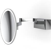 Косметичне дзеркало Decor Walther Basic Vision R 0123100 з LED-підсвічуванням та збільшенням 5х, хром, фото №1