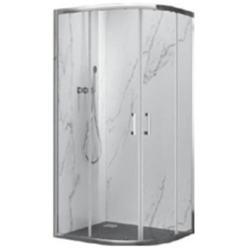 Душова кабіна Primera Prime PRI2121W 100x100 см профіль хром/прозоре скло, фото 2