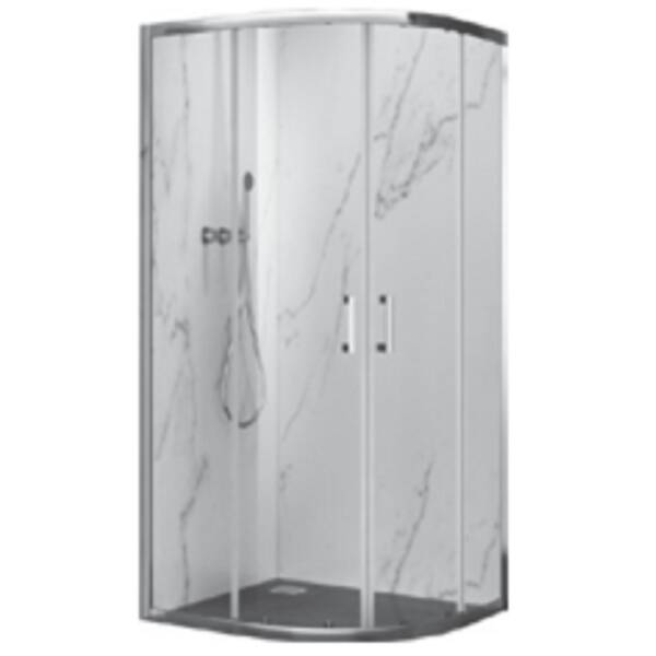 Душова кабіна Primera Prime PRI2121W 100x100 см профіль хром/прозоре скло, фото 2