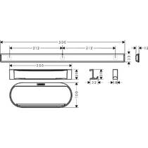 Набір аксесуарів 4в1 Hansgrohe WallStoris 27967670 чорний матовий, фото №2