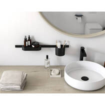 Набір аксесуарів 4в1 Hansgrohe WallStoris 27968670 чорний матовий, фото №3