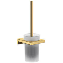 Щітка для унітазу Hansgrohe AddStoris 41752990 з тримачем, золото полірований, фото №1