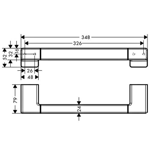 Тримач для рушників Hansgrohe AddStoris 41744990 золото полірований, фото 2