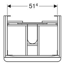 Тумба для раковини Geberit Smyle Square 500.352.JK.1 підвісна, лава матовий, фото №3