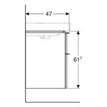 Тумба для раковини Geberit Smyle Square 500.352.JK.1 підвісна, лава матовий, фото №5