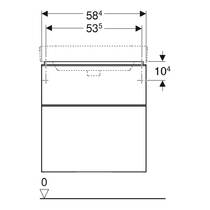 Тумба для раковини Geberit Smyle Square 500.352.JK.1 підвісна, лава матовий, фото №4
