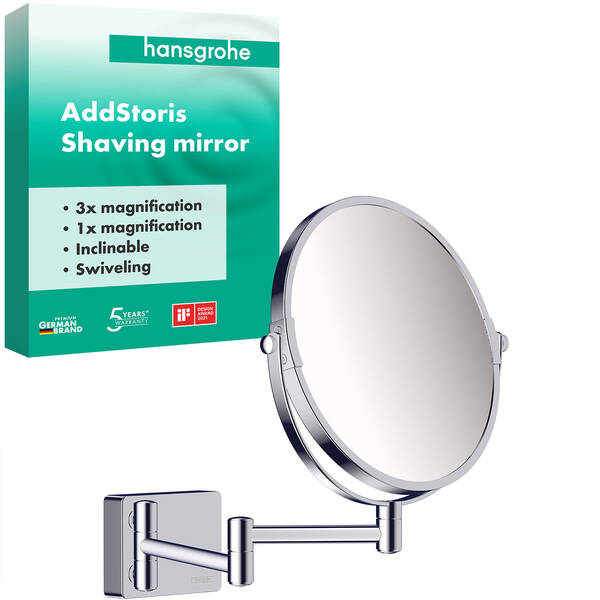 Косметичне дзеркало Hansgrohe AddStoris 41791000 хром, фото 2