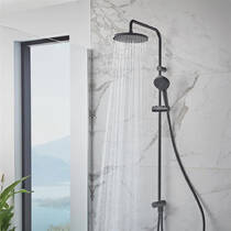 Душова система Hansgrohe Vernis Blend Showerpipe 200 1jet Reno 26272670 чорний матовий, фото №3