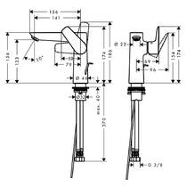 Смеситель для раковины Hansgrohe Talis E 71754140 бронза матовый, фото №2