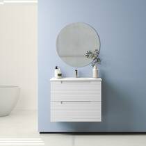 Тумба с раковиной Devit Acqua 088164W подвесная 60 см белый, фото №2