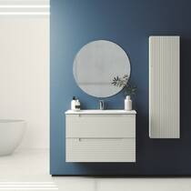 Тумба с раковиной Devit Acqua 088173V подвесная 80 см бежевая, фото №2