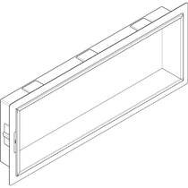 Настенная ниша Hansgrohe 56067670 XtraStoris Original с интегрированной рамкой 30х90х10 см, черный матовый, фото №2