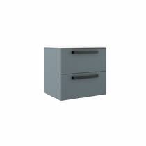 Тумба с раковиной Devit Fresh 088723B подвесная 60 см синий, фото №1