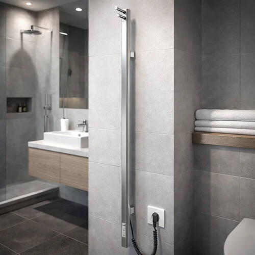 Рушникосушарка електрична Mario Рей Кубо-І TR 1100x30/130 1100х30 мм сатин 30 Вт, фото 1