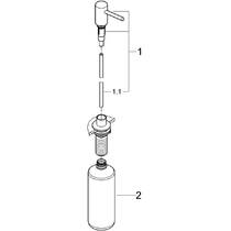 Дозатор для жидкого мыла Grohe Cosmopolitan 40535GN0 500 мл брашированное золото, фото №4