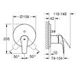 Душова система прихованого монтажу Grohe Tempesta 250 UA26416SC3, фото 14
