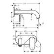 Змішувач прихованого монтажу для раковини Hansgrohe Vernis Blend 71576000 хром, фото 2
