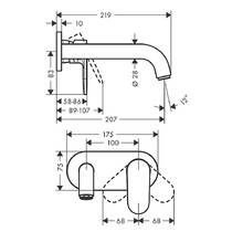 Змішувач прихованого монтажу для раковини Hansgrohe Vernis Blend 71576000 хром, фото №2