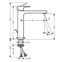 Змішувач для раковини Hansgrohe Vernis Shape 71562000 хром, фото №2