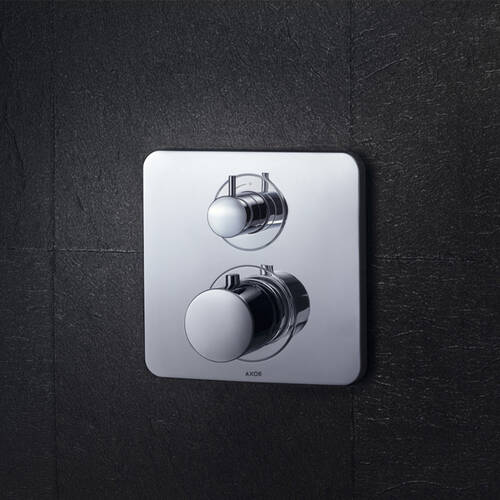 Змішувач прихованого монтажу для ванни/душу Axor Citterio M 34725250 з термостатом, матове золото, фото 3