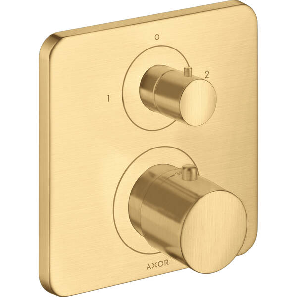 Змішувач прихованого монтажу для ванни/душу Axor Citterio M 34725250 з термостатом, матове золото, фото 1