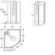 Душова кабіна IDO Showerama 10-5 Comfort 558.360.00.1 80х90 см профіль хром/прозоре скло з піддоном, фото 2