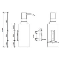 Дозатор для рідкого мила Decor Walther DW 375 N 0847560 чорний матовий, фото №2