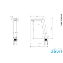 Змішувач для раковини Devit Linea 150W1246B, фото №2