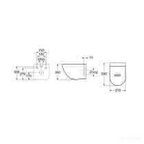 Унитаз подвесной Gustavsberg Artic 4330 QR-9M16S101 с сиденьем Soft Close, фото №2