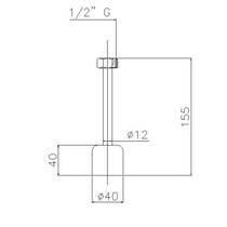Прямий з'єднувач для пісуара Genwec GW13 06 06 02 15,5 см, фото №2